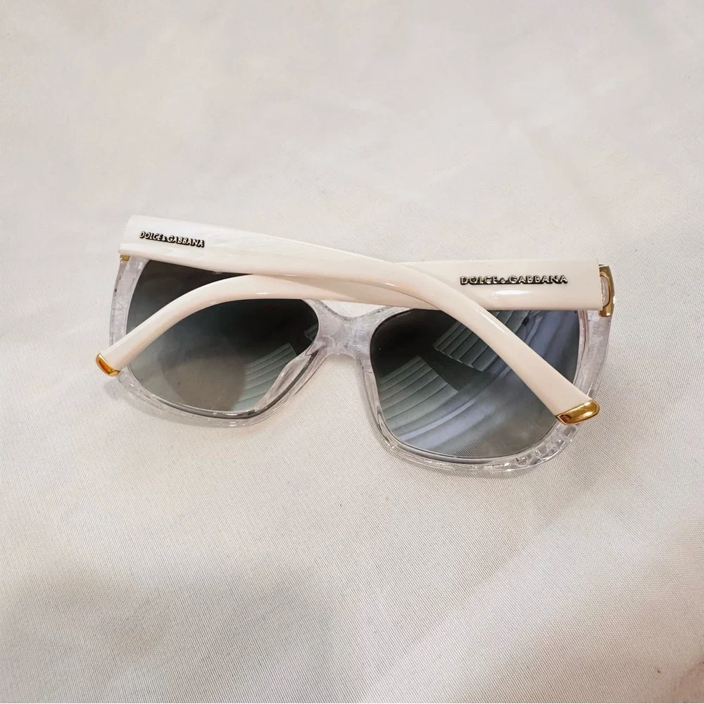 Dolce & Gabbana DG4111M 1896/8G White Snake Luxury Sunglasses